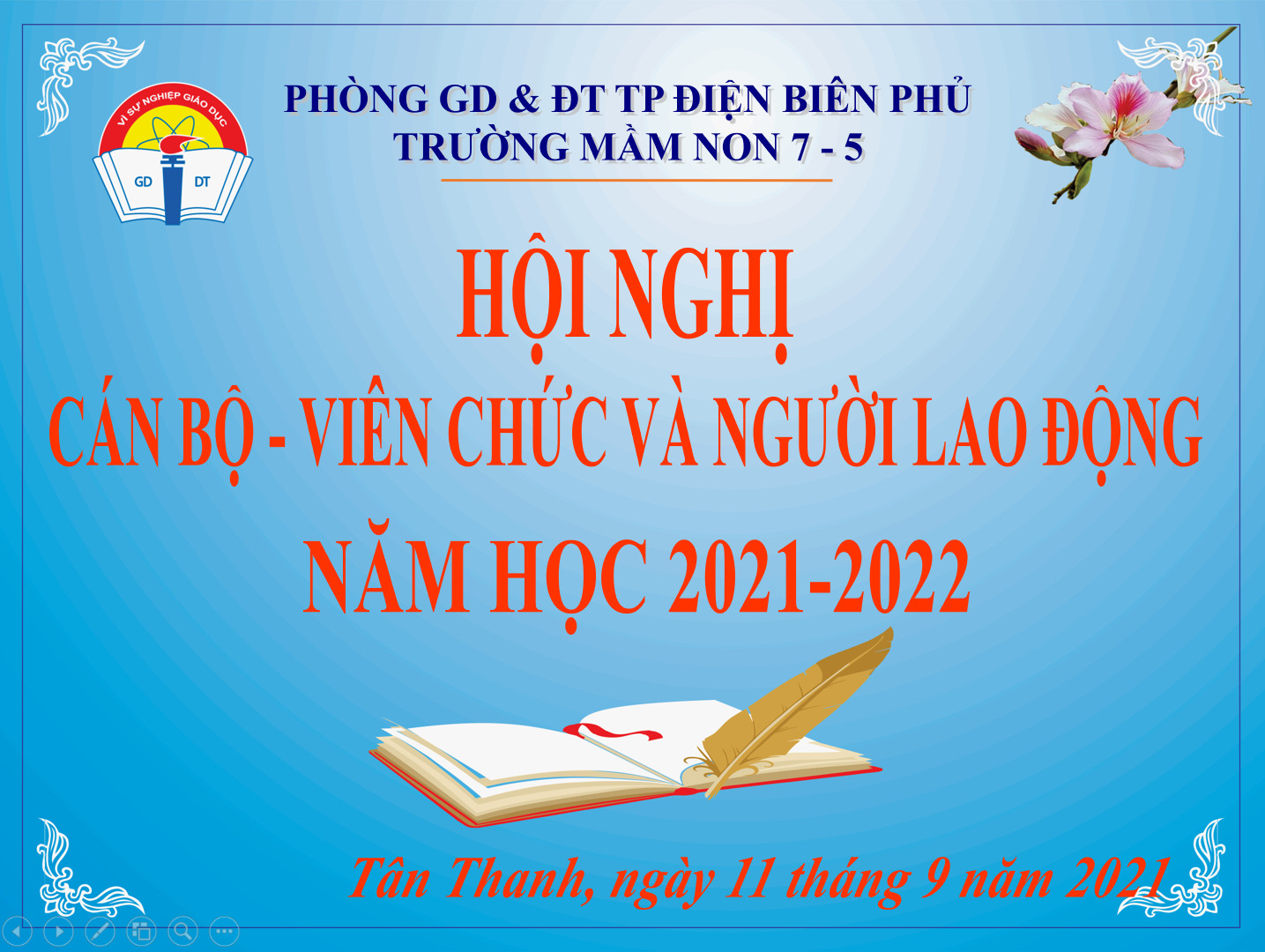 HỘI NGHỊ CÁN BỘ, VIÊN CHỨC VÀ NGƯỜI LAO ĐỘNG TRƯỜNG MẦM NON 7/5  NĂM HỌC 2021 – 2022